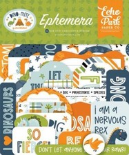 ECHO PARK DINO-MITE EPHEMERA 34 DIE CUTS BOY ...