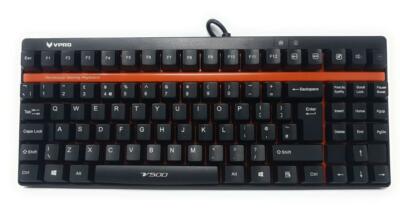 Mechanische Gaming Tastatur USB Rapoo VPRO V500 Linear Yellow Switches UK Layout