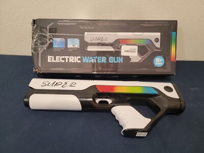 SKIRFY Electric Water Gun for Kids/Adults (White) - READ!