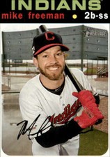2020 Topps Heritage #235 Mike Freeman Cleveland Indians
