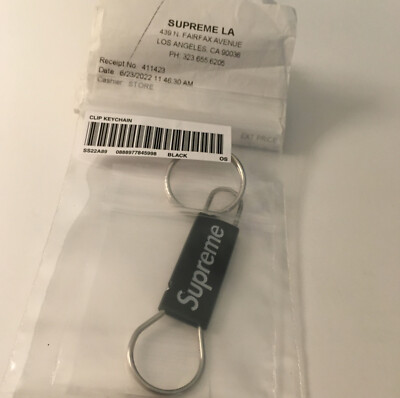 SUPREME CLIP KEYCHAIN RED/ SS22 WEEK 18 (100 AUTHENTIC) for sale