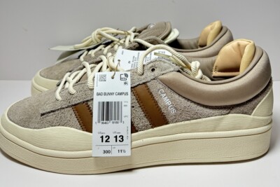 Adidas X Bad Bunny Campus Sneaker Shoes Mens Size 12.5 Brown Cream Suede Size 12 - Bad Bunny x adidas Campus Chalky Brown | eBay main image 2