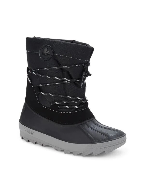 NWT PAJAR Boy's Kid's Lennox Boots Black Waterproof Snow Boots