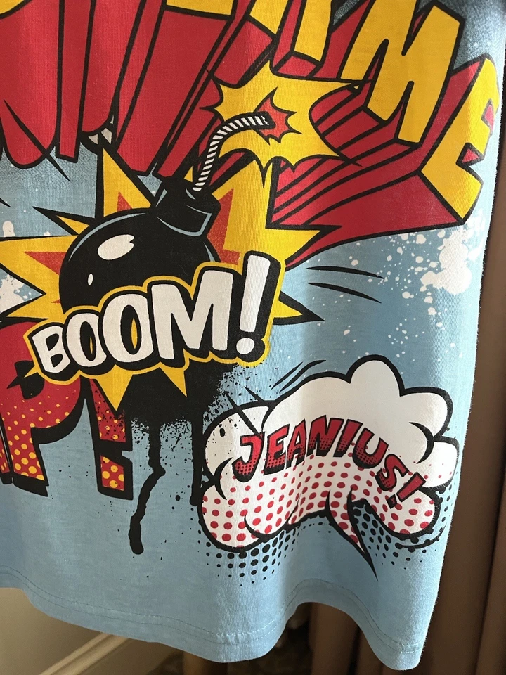 Superme Drip! Boom! Jeanius! Camiseta -grande Foto 2 de 4