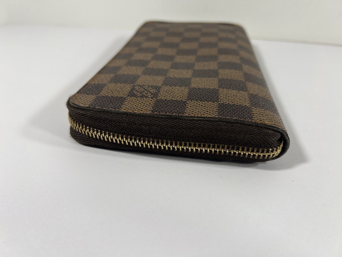 Louis Vuitton Damier Ebene Long Zippy Organizer Wallet | eBay