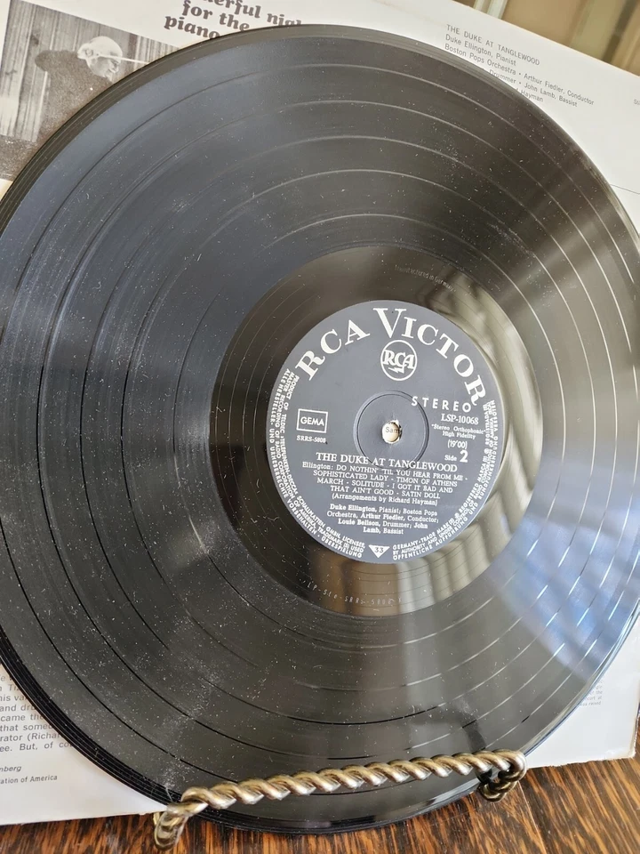 The Duke At Tanglewood RCA Victor VINYL Deep Groove German Press Ellington - Image 4 of 4