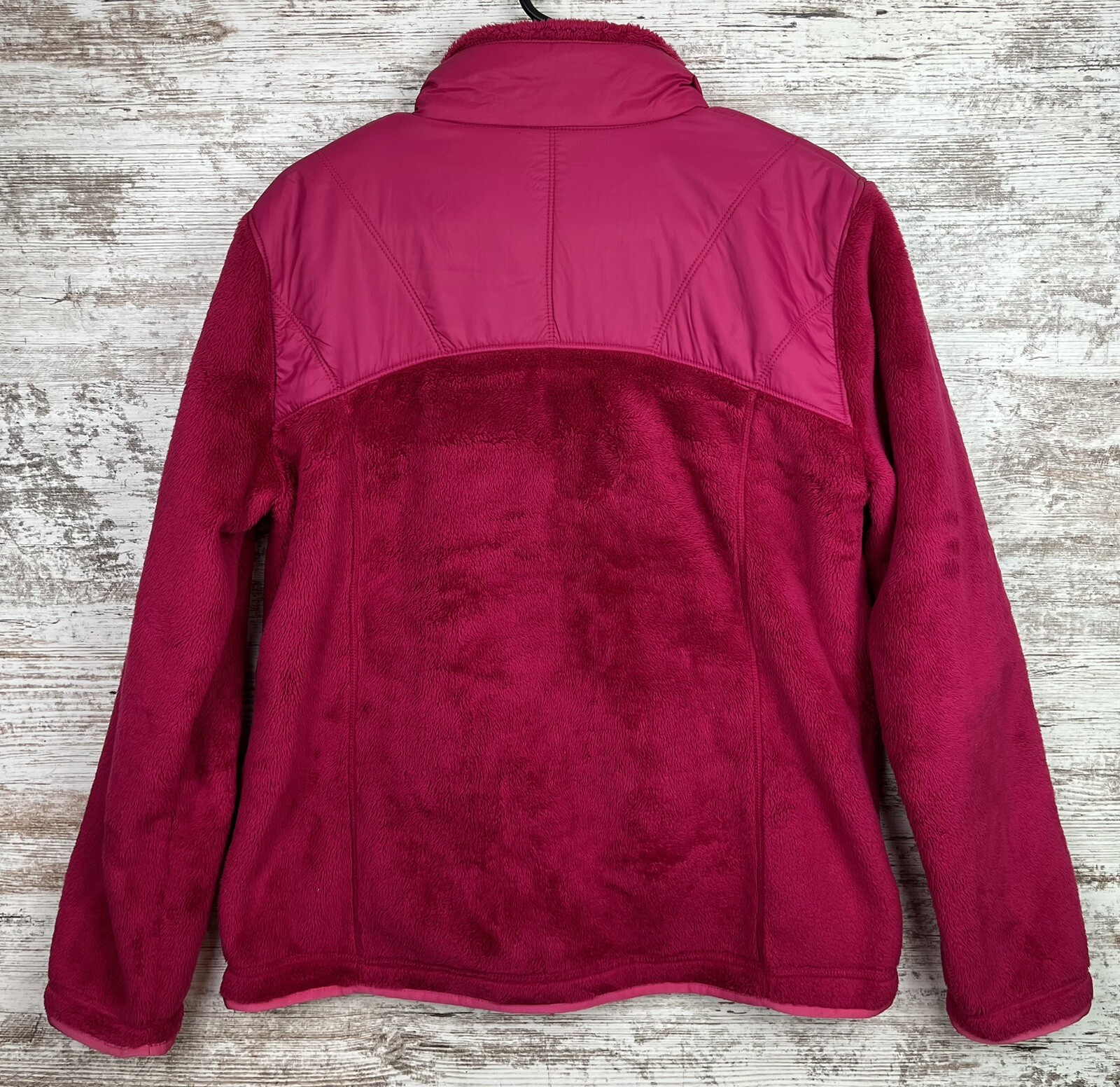 SACAI X NIKE Giacca donna Nike ACG Deep Pile taglia Large fucsia imbottita zip foderata in pile