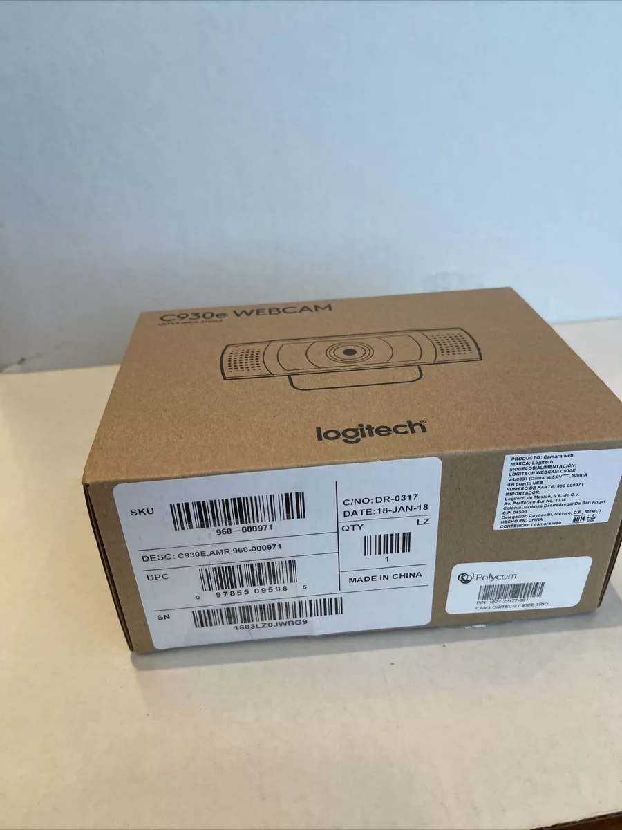 Logitech C930e - 1080P HD Video Webcam - Black - 960-000971 - Webcams 