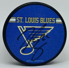 Tyler Bozak 2019 St. Louis Blues 14 Fund Autographed Signed Puck