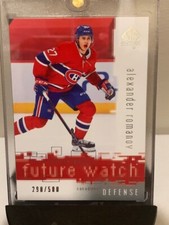 2020-21 SP Authentic Hockey Alexander Romanov Future Watch Retro /500 