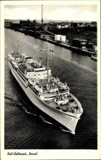 Ak Holtenau Kiel, Kanal, Schiff - 4742972