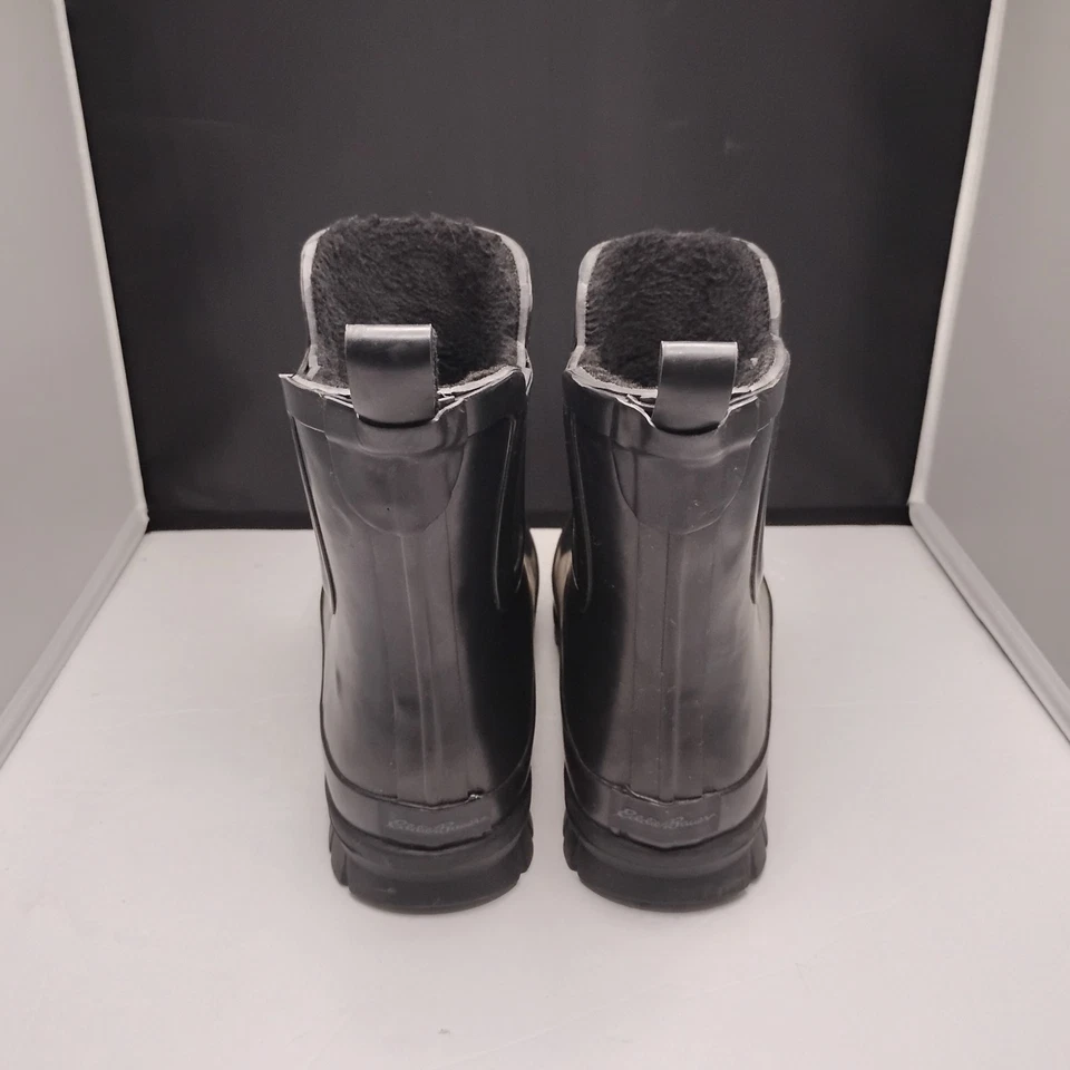 Talla: 8 Bota de lluvia Eddie Bauer para mujer - Bota al tobillo de goma resistente a la intemperie Foto 4 de 4