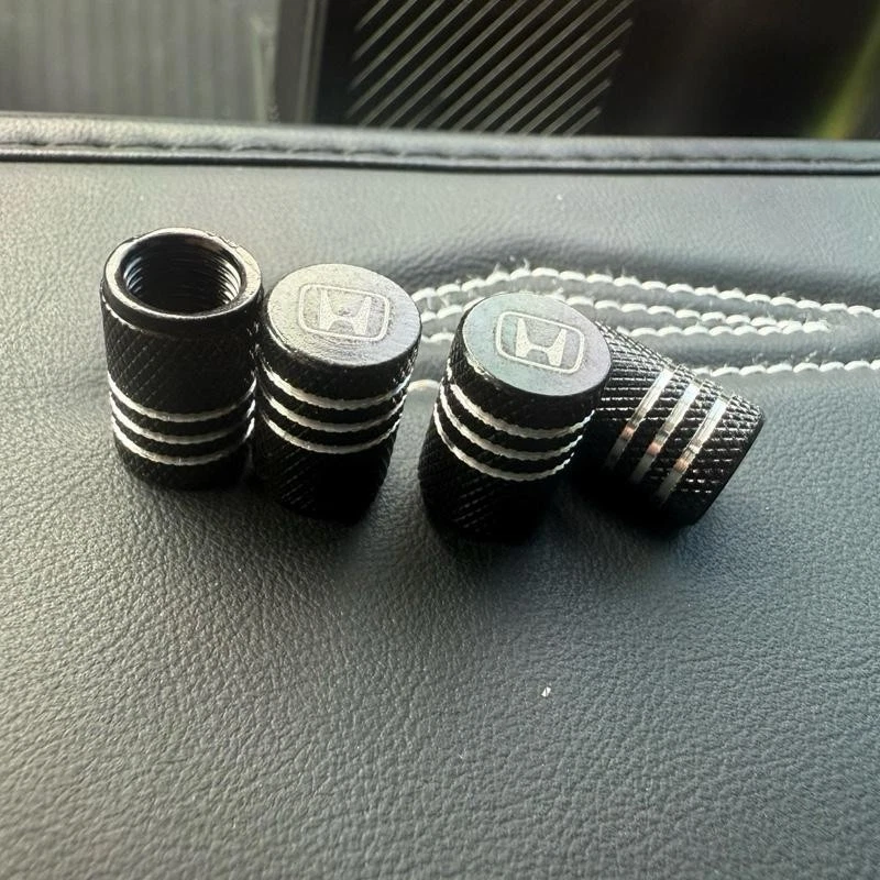 4x Tapas de vástago de válvula de neumático Honda para montaje universal negro envío gratuito Foto 3 de 4