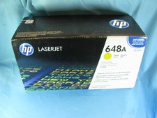 GENUINE HP 648A YELLOW TONER CARTRIDGE - CE262A - FACTORY SEALED BOX - FREE SHIP