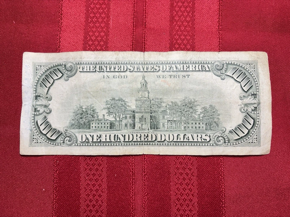 Series 1977 $100 One Hundred Dollar Bill Small Head Old Style RARE - Image 4 of 4