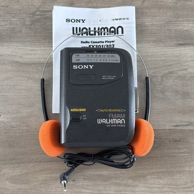 Sony Walkman WM-FX303 AM/FM Cassette Player - New Belt - Reconditioned