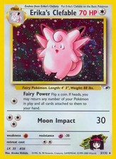 Erika's Clefable - 3/132 - Pokemon Gym Heroes Unlimited Holo Rare Card WOTC MP on eBay