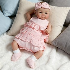 Realistic Handmade Real Life Reborn Baby Dolls Vinyl Silicone Newborn Girl Doll