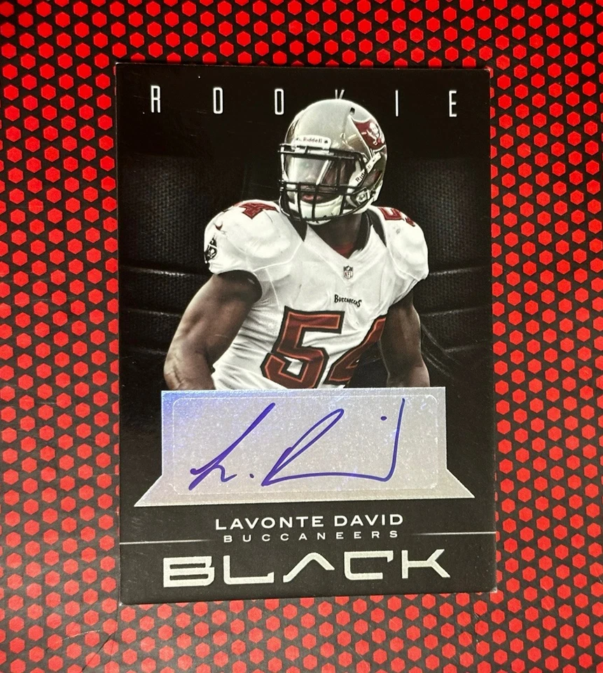 2012 Panini Black Lavonte David #159 Rookie Signatures /199 Bucs - Image 3 of 4