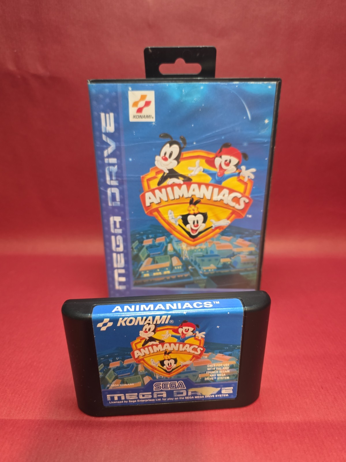 Konami Animaniacs Sega Mega Drive PAL 1994 NO MANUAL
