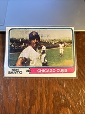 Ron Santo 1974 Topps Baseball #270 HOF EX Range Printing Issue Sharp Cubs
