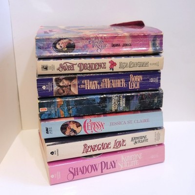 7 Historical Romance Novel Book Lot Katherine Sutcliffe Texas Star Deanna James