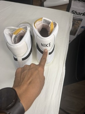 Nike Blazer Mid '77 Vintage Men's Size 10.5White/Black Used W Out Box