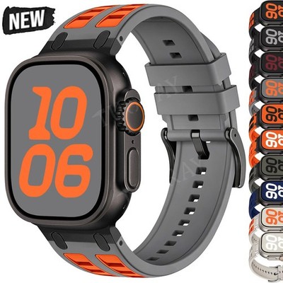 Sport Silikon Armband für Apple Watch 11 10 9 8 7 6 5 4 SE 40/42/44/45/46/49mm