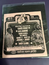 DICK CLARK  CHUCK BERRY FATS DOMINO MSG CONCERT ADD OCT 14TH 7X6