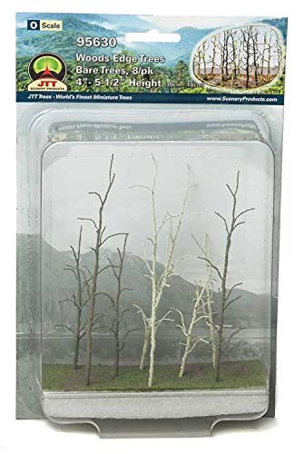 Árboles con borde de madera JTT Scenery Products 95630, desnudos 4-5,5" (8) cualquier escala | Condition: New