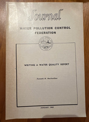 FREE SHIP! January 1969 Journal Water Pollution Control Federation Mackenthun