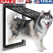Magnetic Self-Closing Large Pet Screen Door Dogs  Cats Easy Installation New