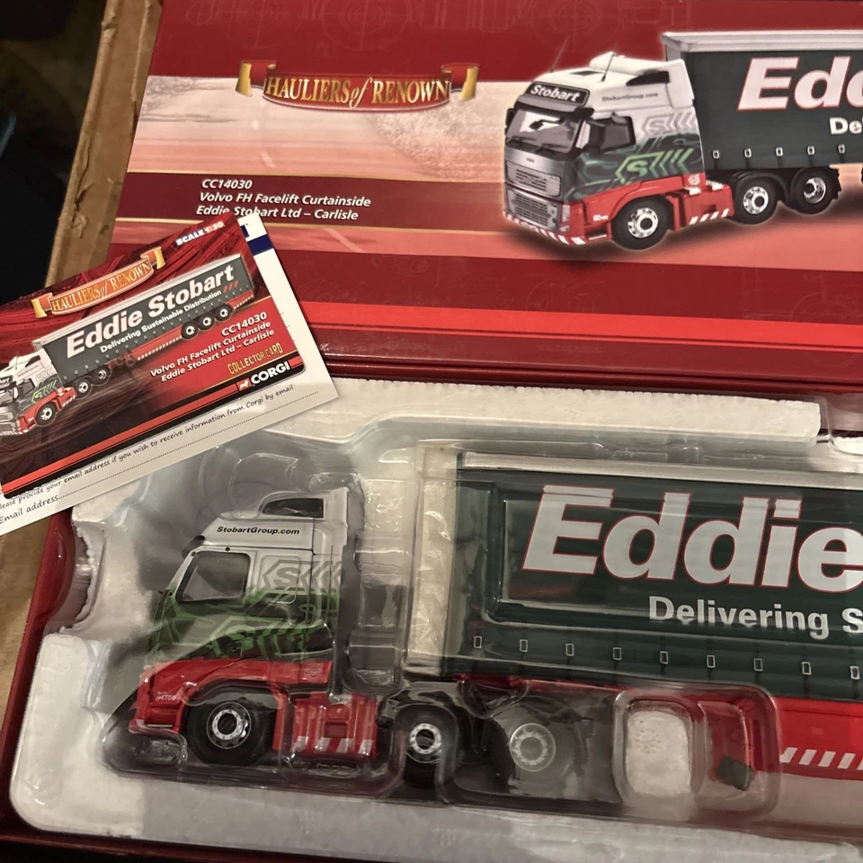 CORGI  1:50 VOLVO CC14030 (EDDIE STOBART)mirrors+cert included  - Image 2 of 4