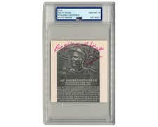 Dizzy Dean Signed HOF Plaque Cut PSA Gem Mint 10 Auto 