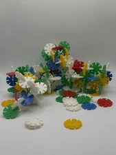 Vintage INT A LOK Circular Interlocking Building Toys 210+ Lot