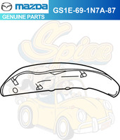 Mazda 3 2010-2013 Abdeckung Kappe Links Fahrerseite Spiegel 27A Velocity Red OEM