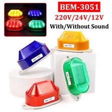 BEM-3051J wasserdichte LED Stroboskop Warnleuchte mit/ohne Ton 220V/24V/12V