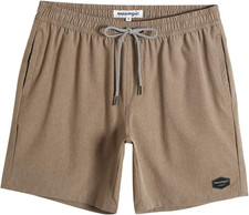 Mens 7" Stretch Swim Trunks Quick Dry Mesh Lining Swimwear Bathing Suits