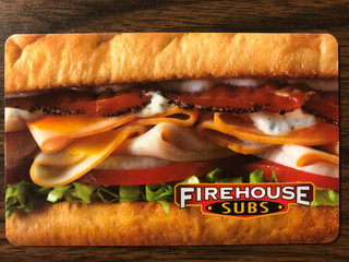 Firehouse Subs Card $100.00 Value. Free Shipping!
