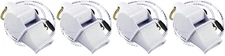 Fox 40 Sonik Blast CMG 3-Chamber Pealess Whistle + Lanyard, White (4-Pack)