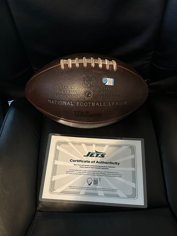 Game Used New York Jets NFL Duke Football vs Cleveland Browns 11/9/2025 #116