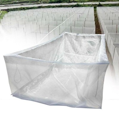 80 Mesh Aquaculture Pond Fishing Crab Shrimp Net Cage Breeding Net Box White NEW