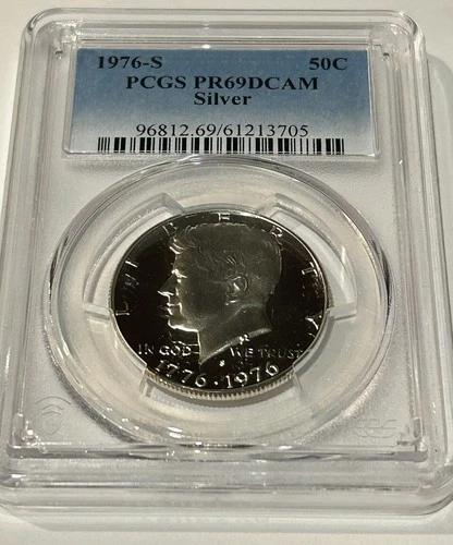 PR69 DCAM 1976-S Silver Kennedy Half Dollar PCGS Blue Label