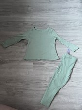 baby unisex green 2 piece set primark size 12-18 months