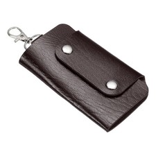 Key Case Cover Pu Leather 6 Keychain Holder Key Sleeve Brown Key Case Cover Pu Leather 6 Keychain Holder Key Sleeve Brown