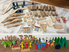 BRIO  Compatible Wooden Train Track Accessories Vintage Thomas  Friends 200Pc