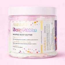 AMINNAH Fruity Pebblez Whipped Body Butter Moisturizer Shea Cocoa Vit E 16 fl oz