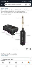 2.4G in-Ear Monitor System 90 Rotate Transmitter Receiver Set Automatic Pairing