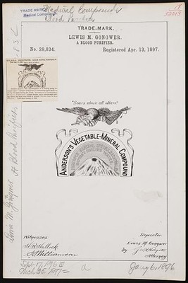 Lewis M. Gongwer Andersons Vegetable-Mineral Compound brand Blood Purifier