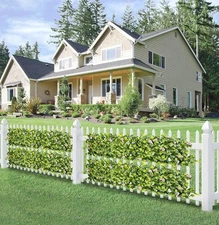 ECOOPTS Outdoor Artificial Expandable Ivy Fence Privacy Screen Faux Fence Panel